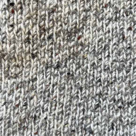 Fisherman Ireland Sweater Knit Merino Alpaca Wool Blend Shawl Collar Button Sz M - Picture 10 of 16